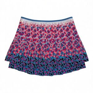 Lucky in Love Pink and Blue Mini Skirt